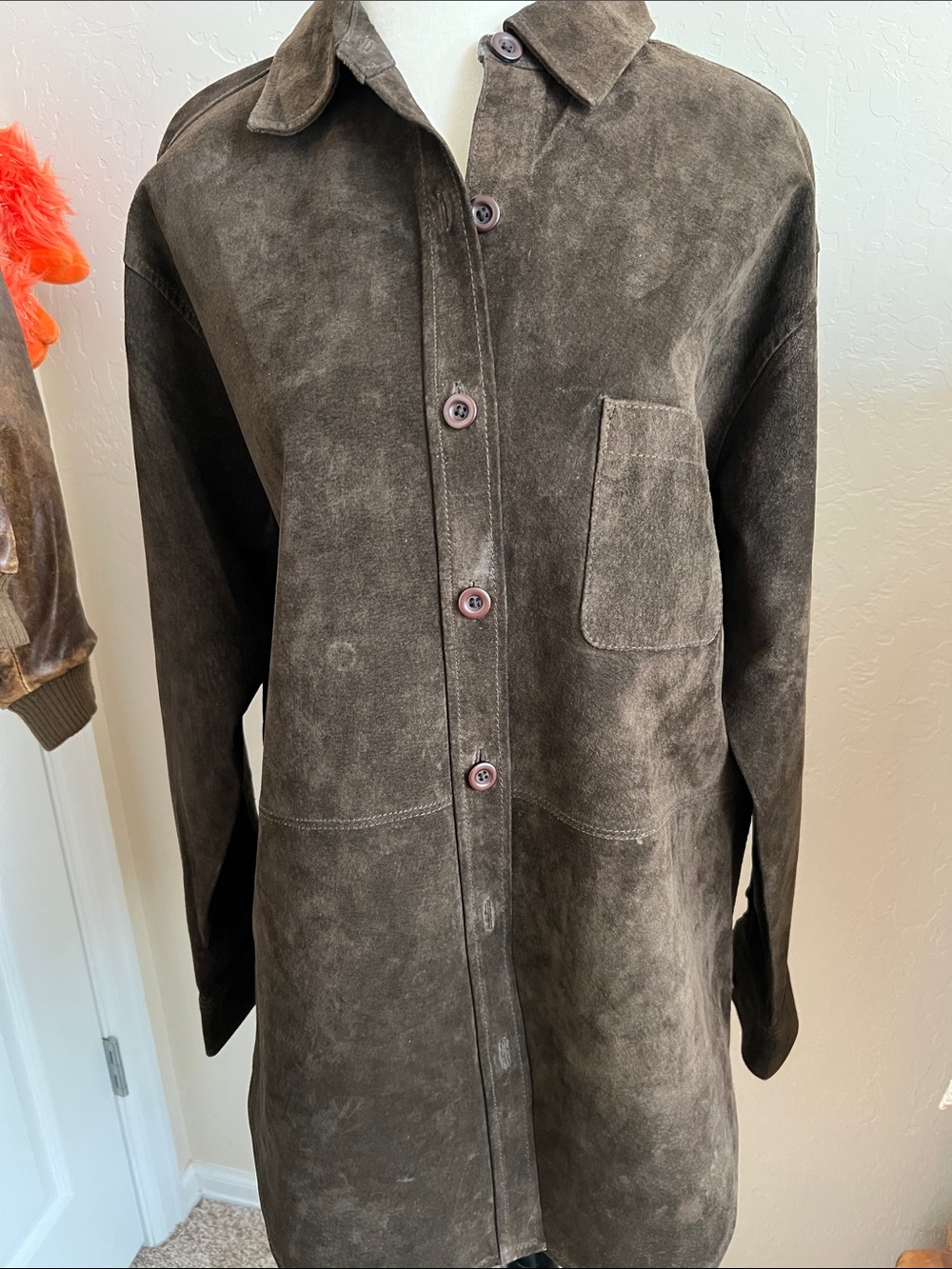 High Sierra Brown Suede Trench Coat